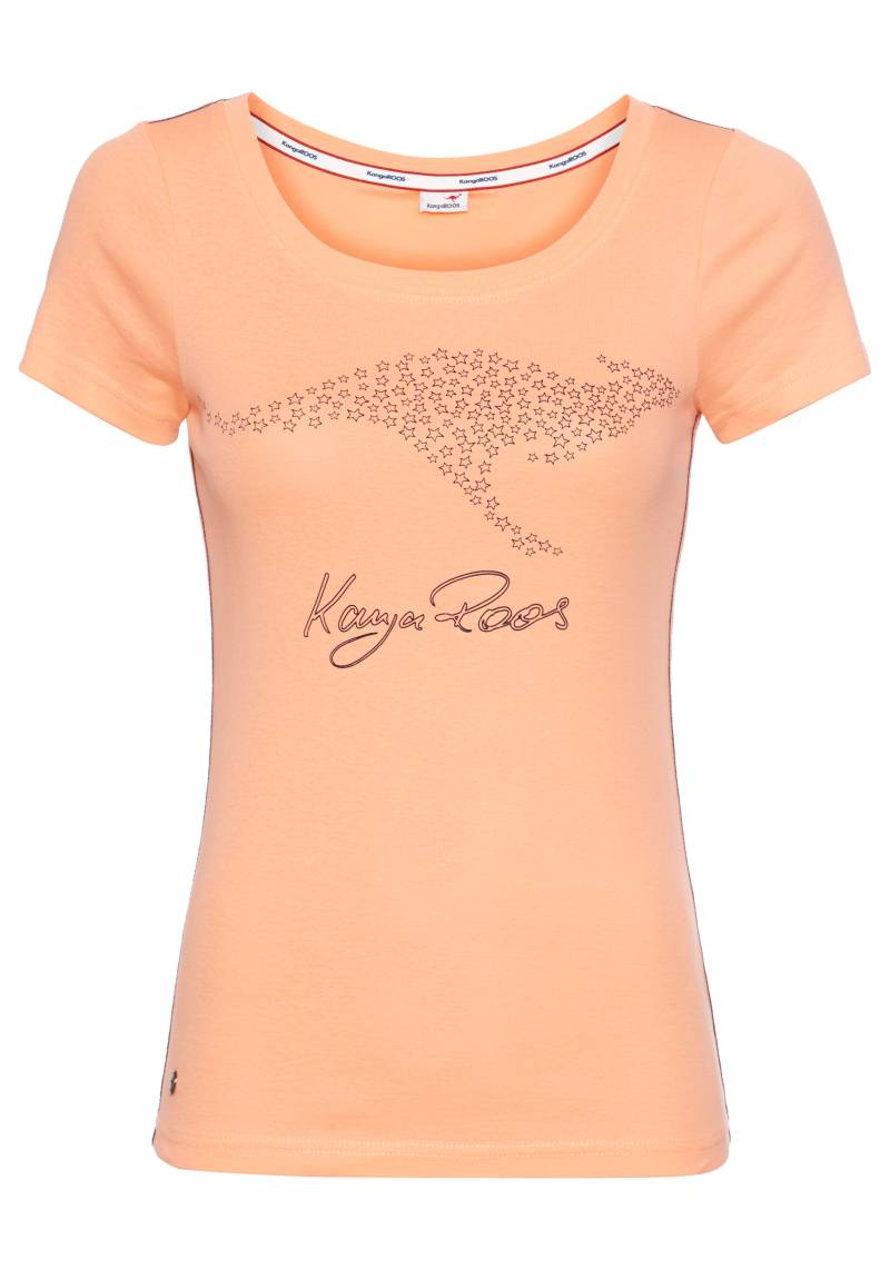 KangaROOS T-Shirt, Kurzarm, sehr figurbetonte Passform von KangaROOS