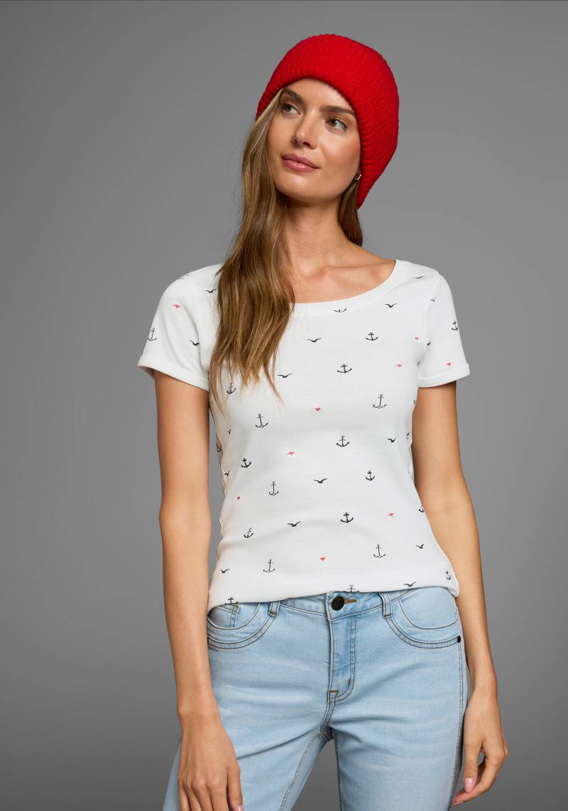 KangaROOS T-Shirt, kurzärmelig, sehr figurbetont und hüftbedeckend von KangaROOS