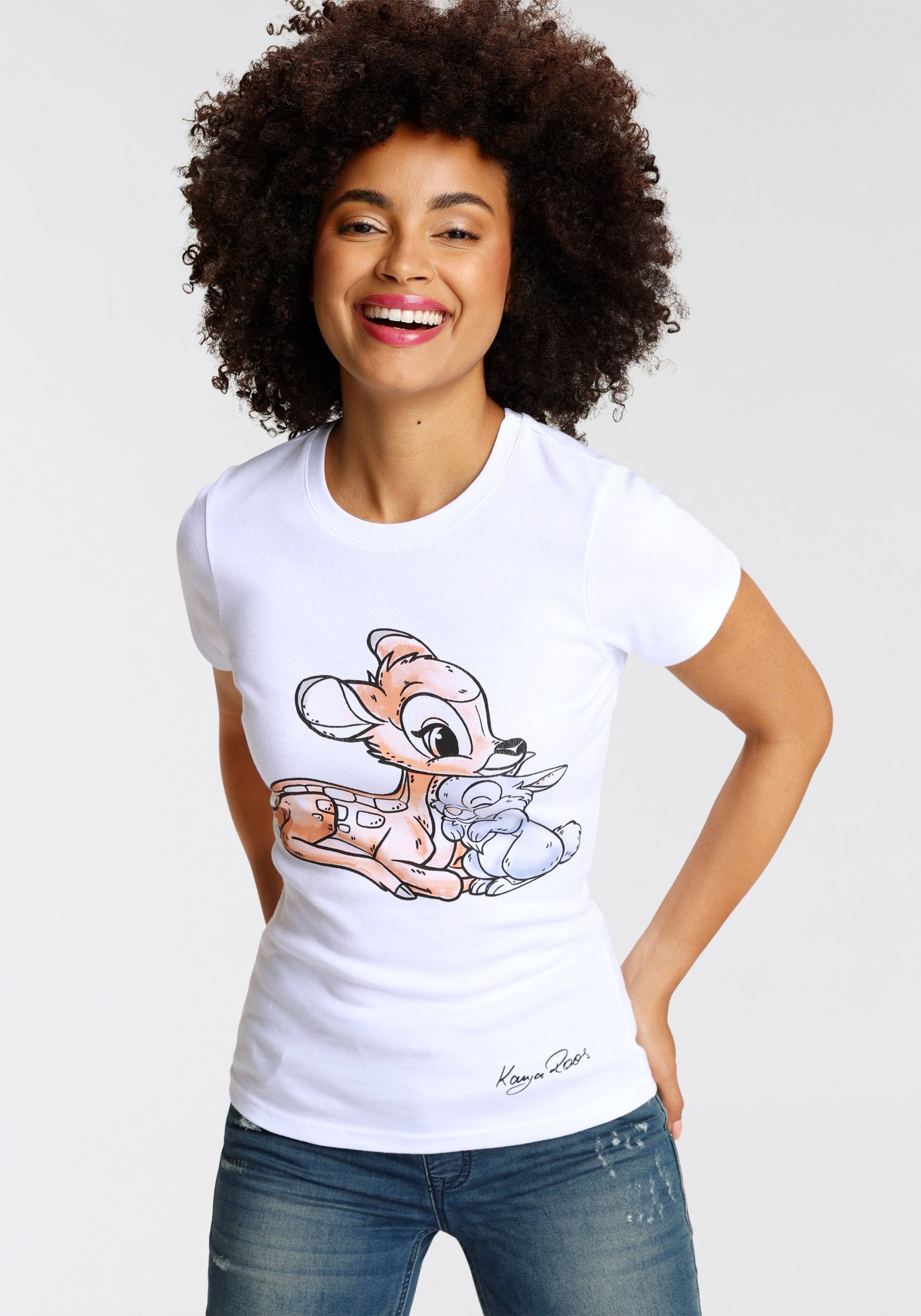 KangaROOS T-Shirt, Kurzarm, sehr figurbetonte Passform, aus Baumwolle KangaROOS T-Shirt, Kurzarm, sehr figurbetonte Passform, aus Baumwolle von KangaROOS