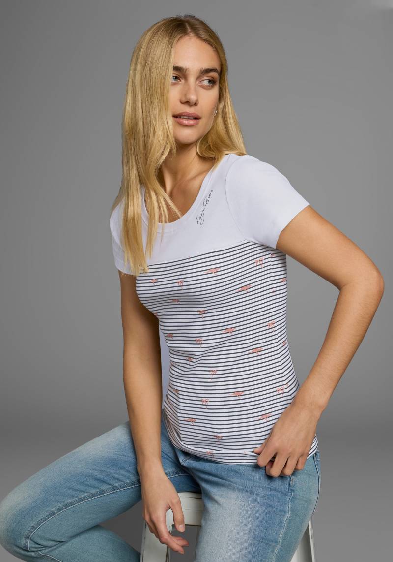 KangaROOS T-Shirt, Kurzarm, sehr figurbetonte Passform, aus Baumwolle von KangaROOS