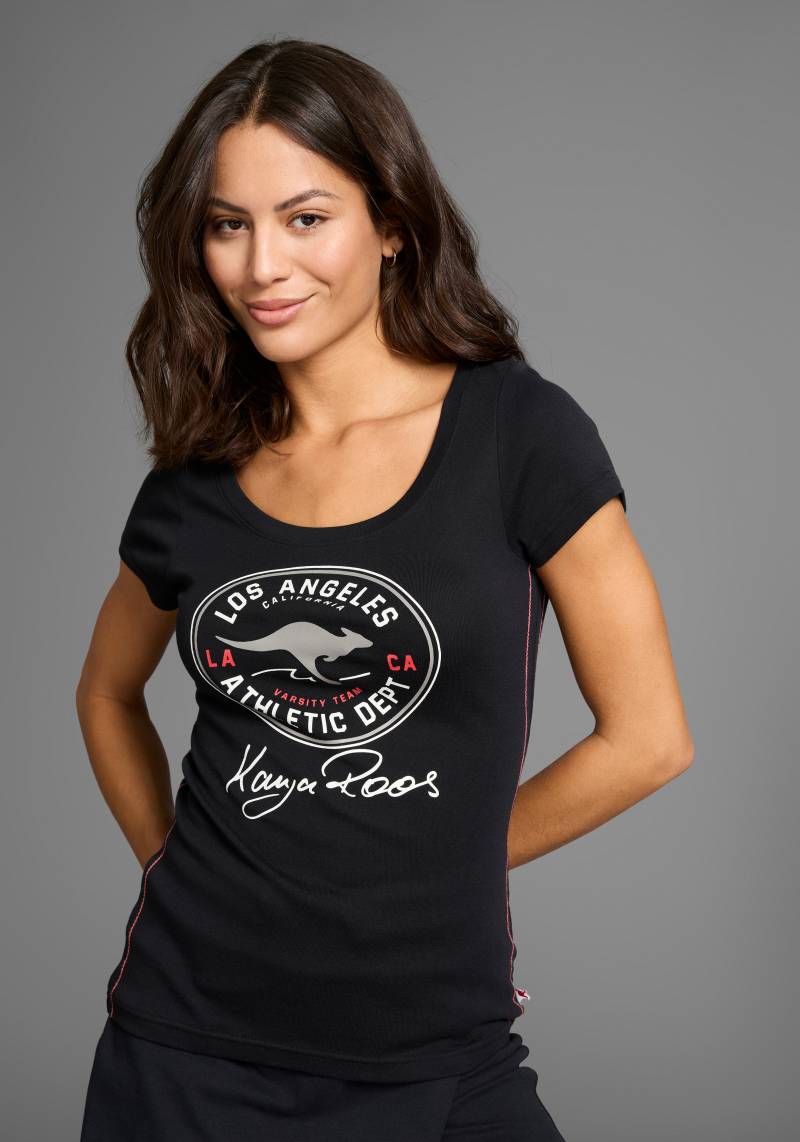 KangaROOS T-Shirt, Kurzarm, sehr figurbetont, im Vintage-Design, Rundhalsausschnitt von KangaROOS