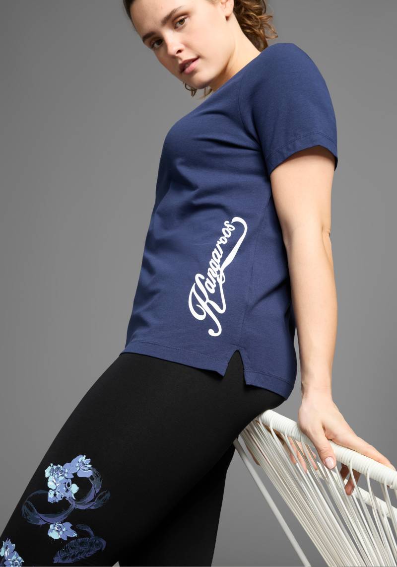 KangaROOS T-Shirt, Kurzarm, figurumspielend, unifarben, Rundhalsausschnitt, casual von KangaROOS