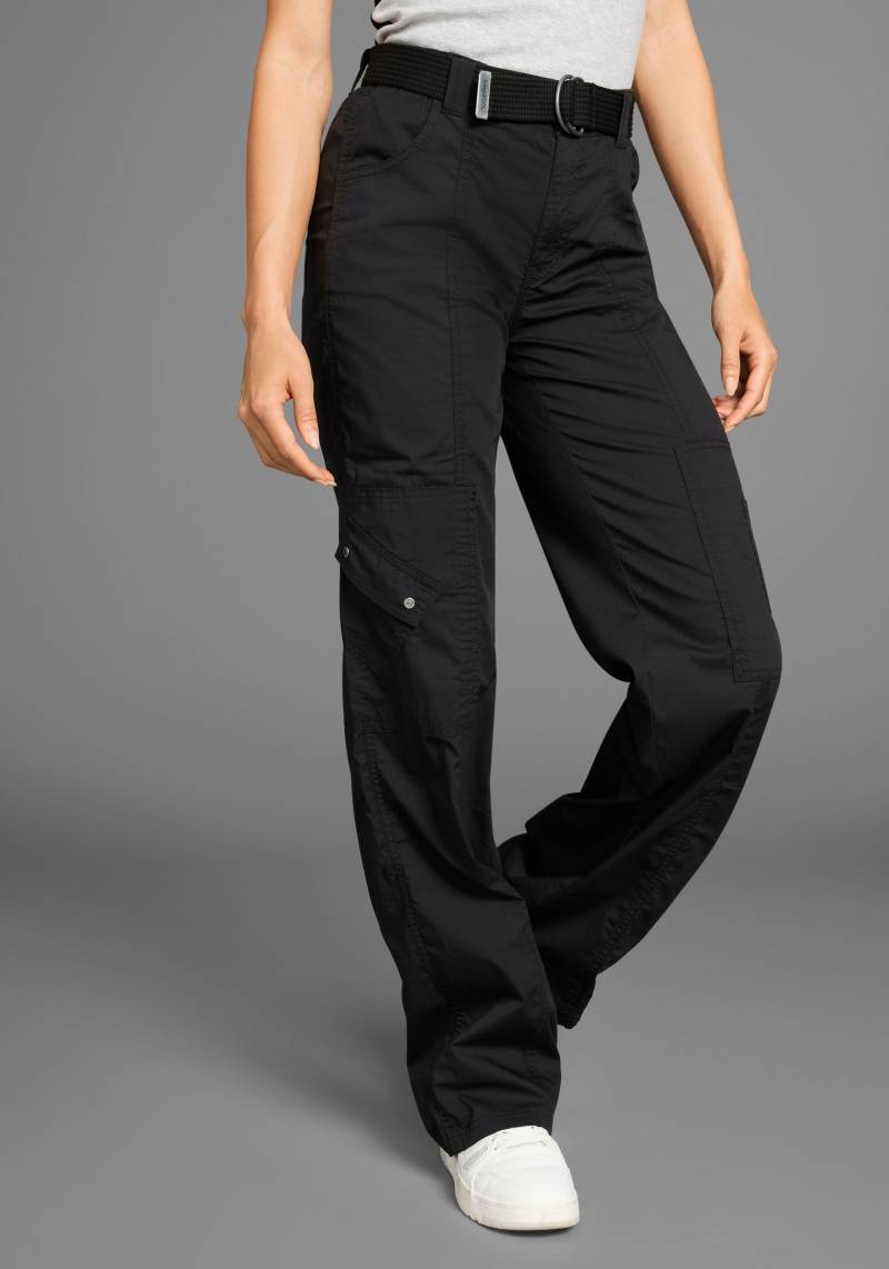 KangaROOS Cargohose, (2 tlg., mit abnehmbarem Gürtel), mit besonderem Taschen-Design von Kangaroos