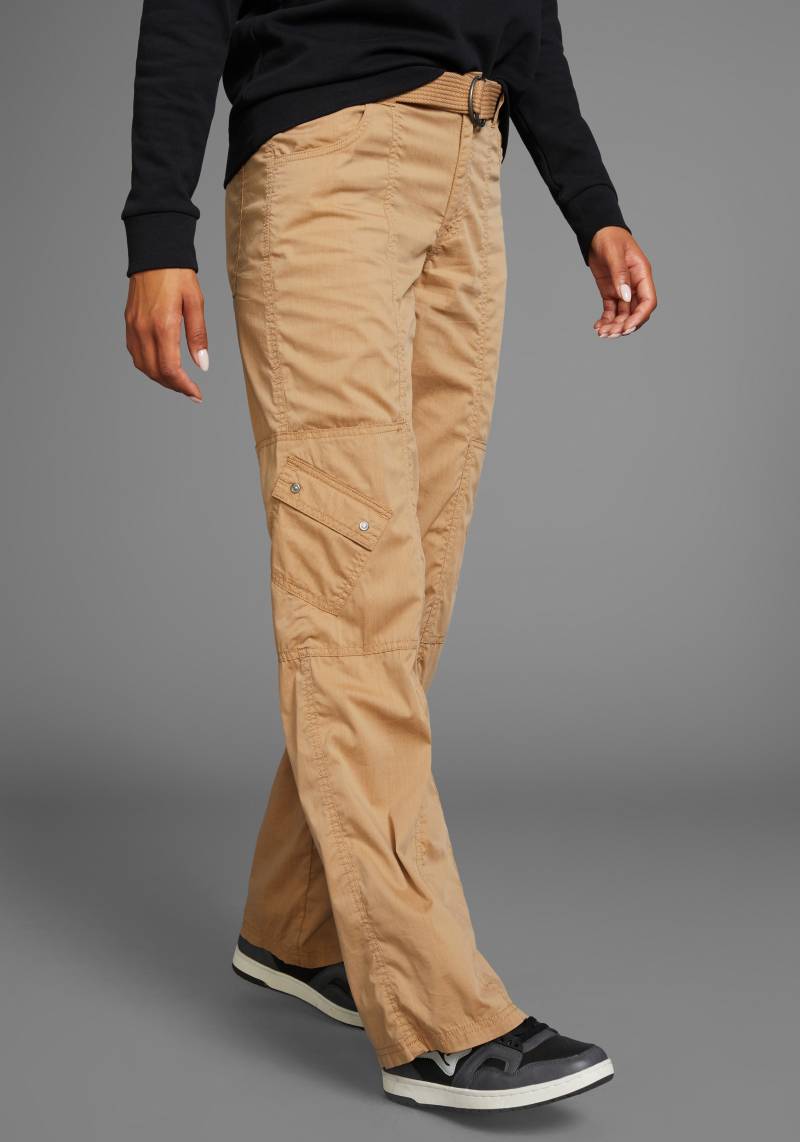 KangaROOS Cargohose, (2 tlg., mit abnehmbarem Gürtel), mit besonderem Taschen-Design von Kangaroos