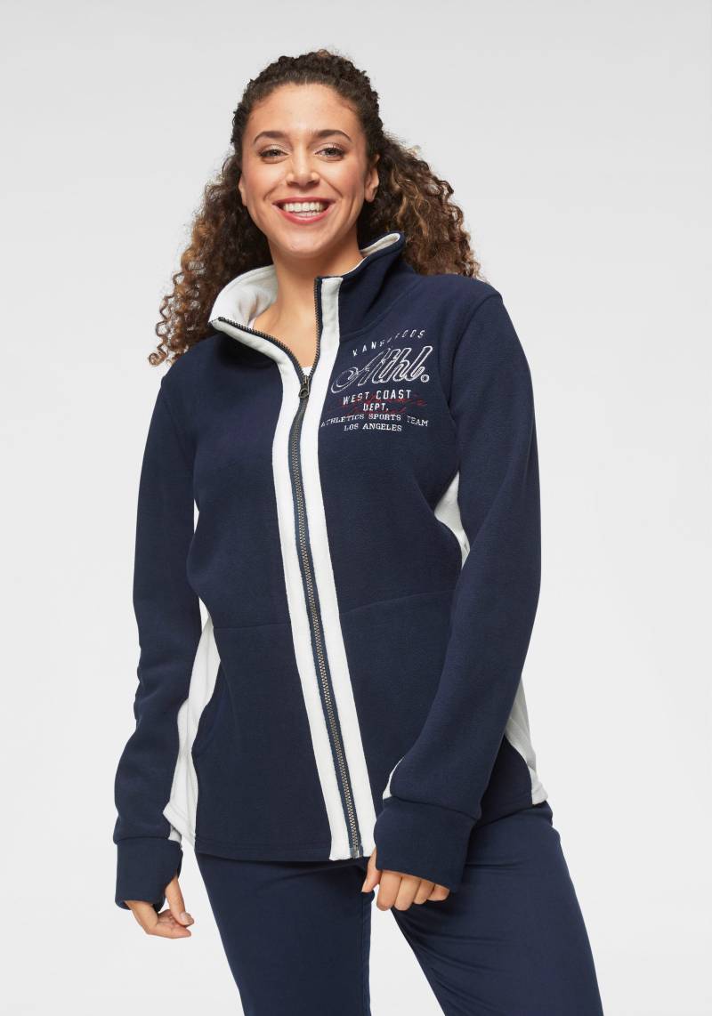KangaROOS Fleecejacke, ohne Kapuze, für kalte Tage, schnelltrocknend, wärmend, figurbetonter Schnitt von Kangaroos