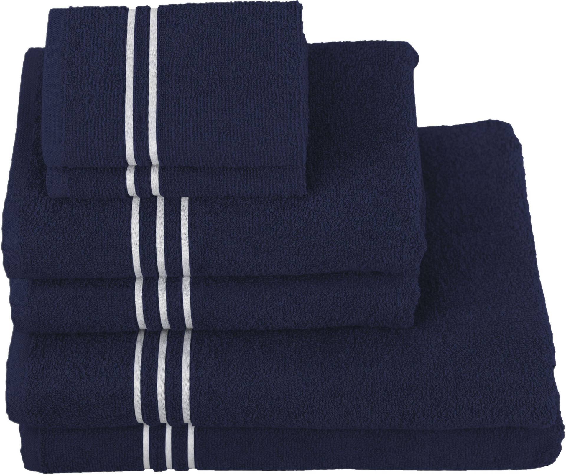 KangaROOS Handtuch Set »Dalia«, (Set, 6 St., 2 Badetücher 70x140 cm-2 Handtücher 50x100 cm-2 Waschlappen 30x30 cm) von Kangaroos