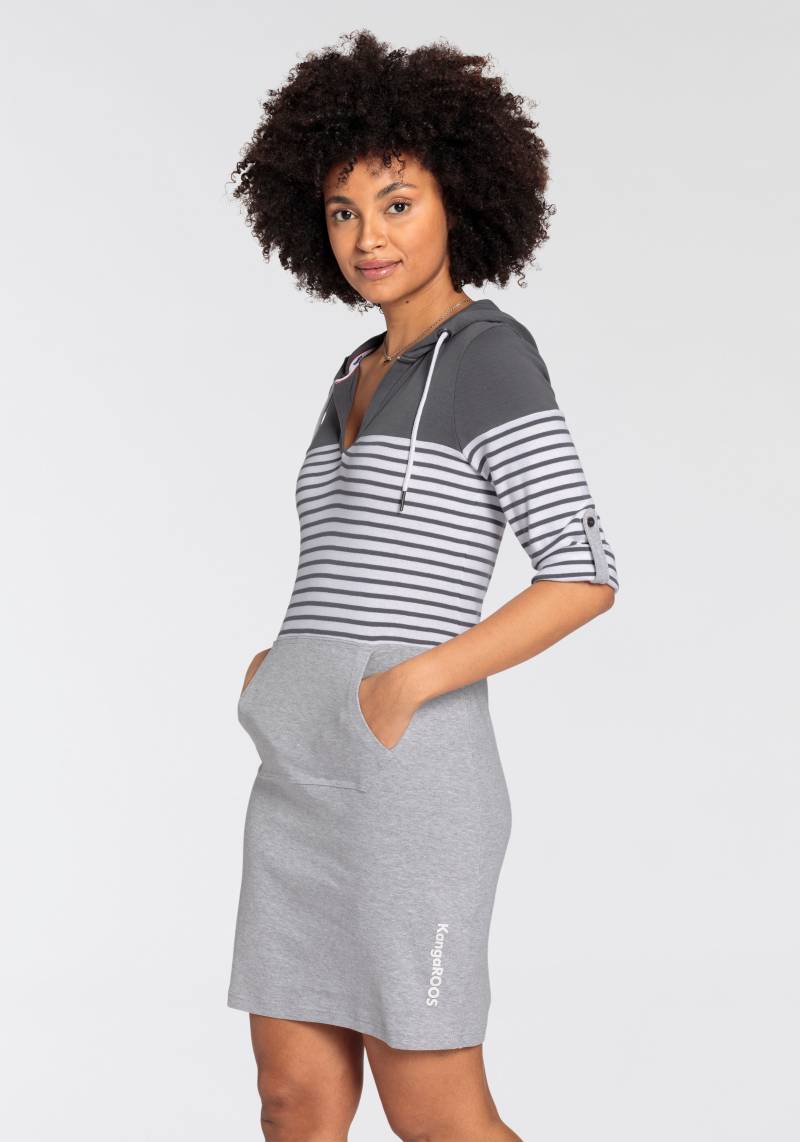 KangaROOS Jerseykleid, kurzes Kleid, lässiger, casual Look, aus Rippstrickstoff von Kangaroos