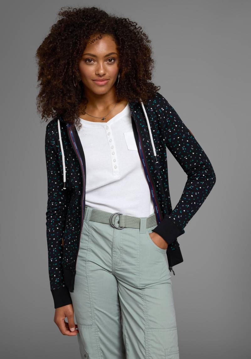 KangaROOS Kapuzensweatjacke, mit sportlichem Minimal-Print von Kangaroos
