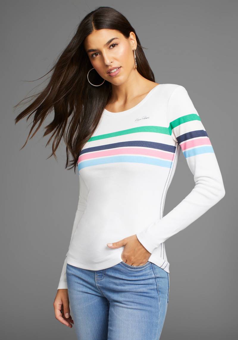 KangaROOS Langarmshirt, mit bunten Streifen von Kangaroos