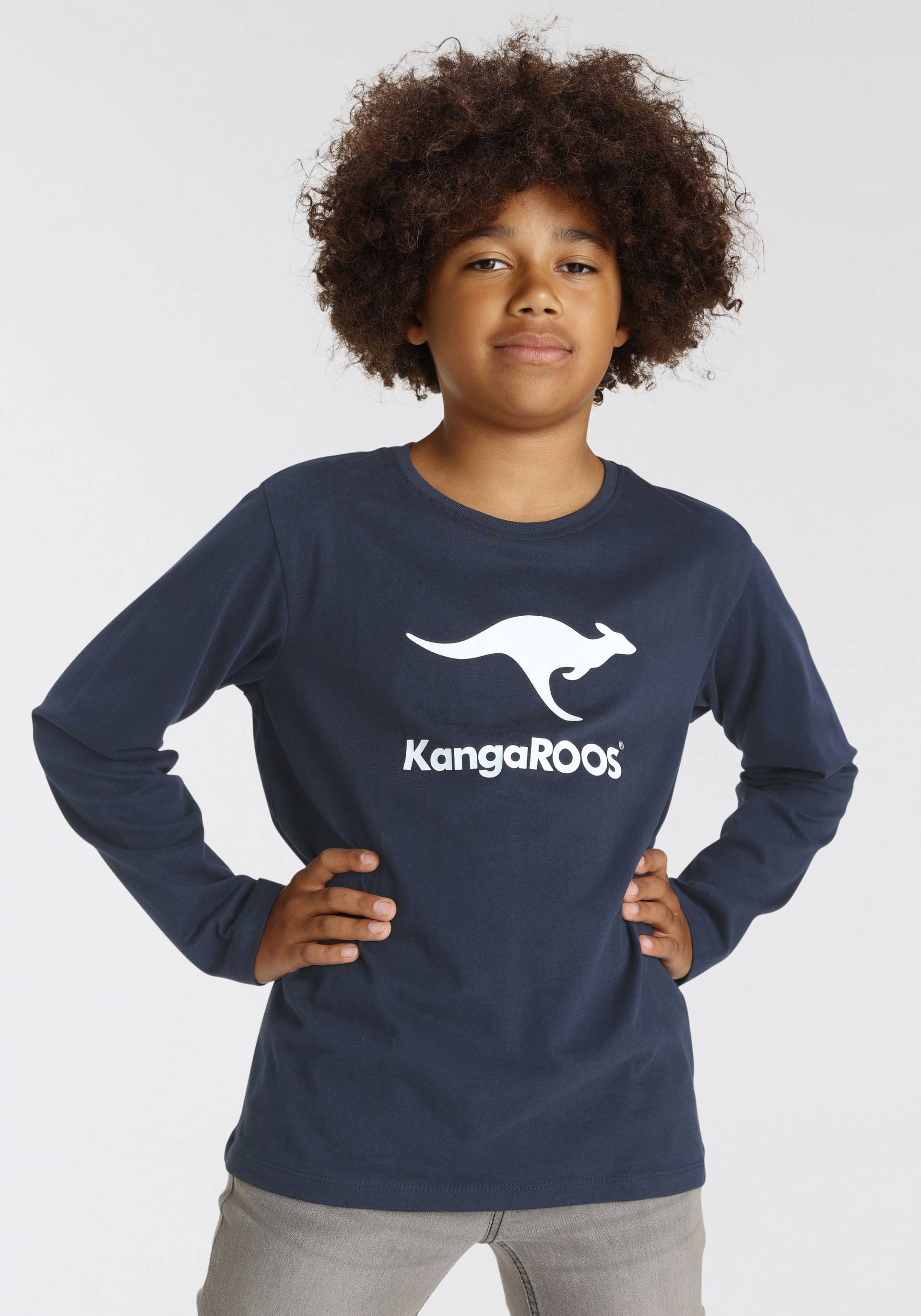 KangaROOS Langarmshirt »BASIC« von Kangaroos