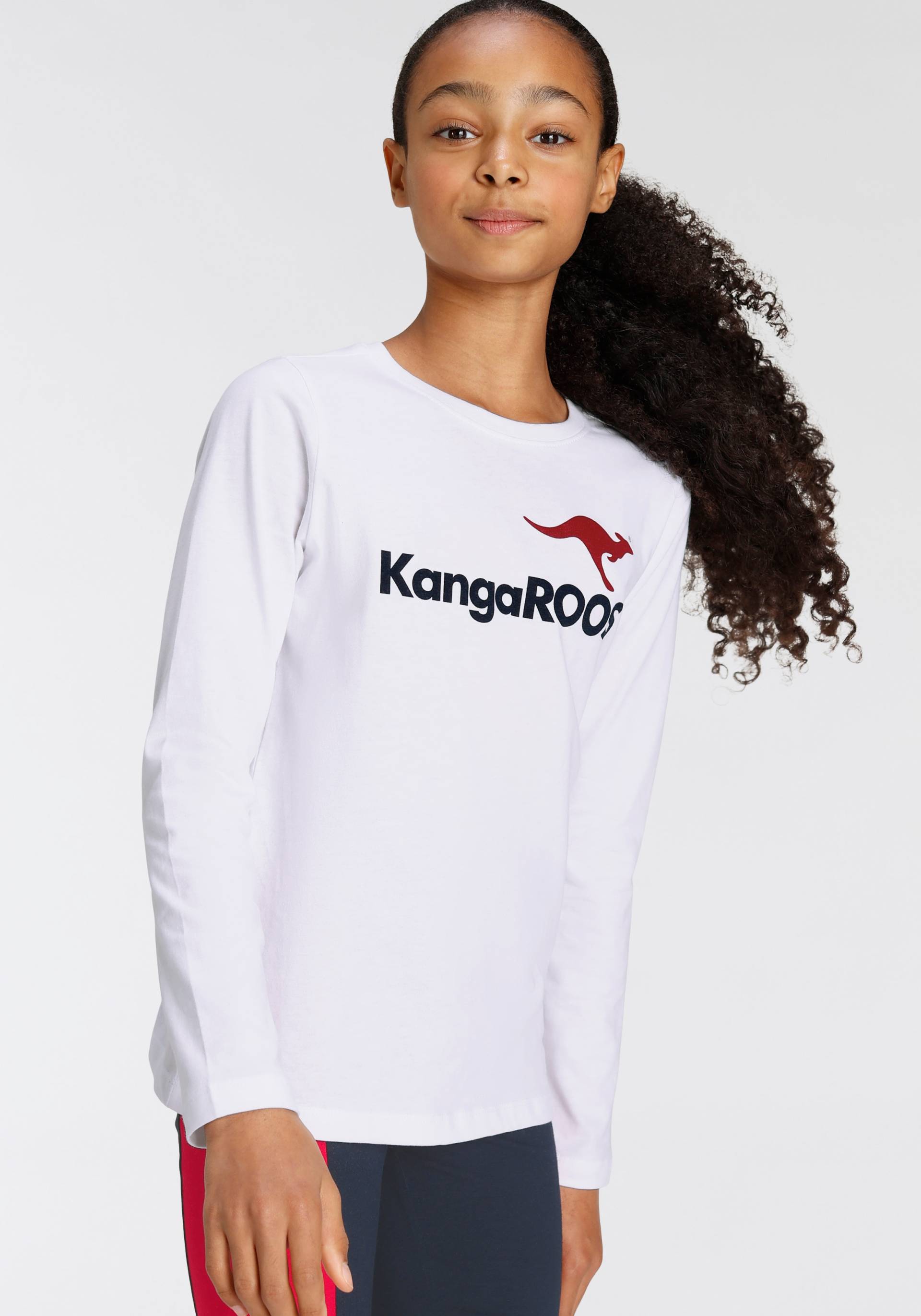 KangaROOS Langarmshirt »Basic Logo« von Kangaroos