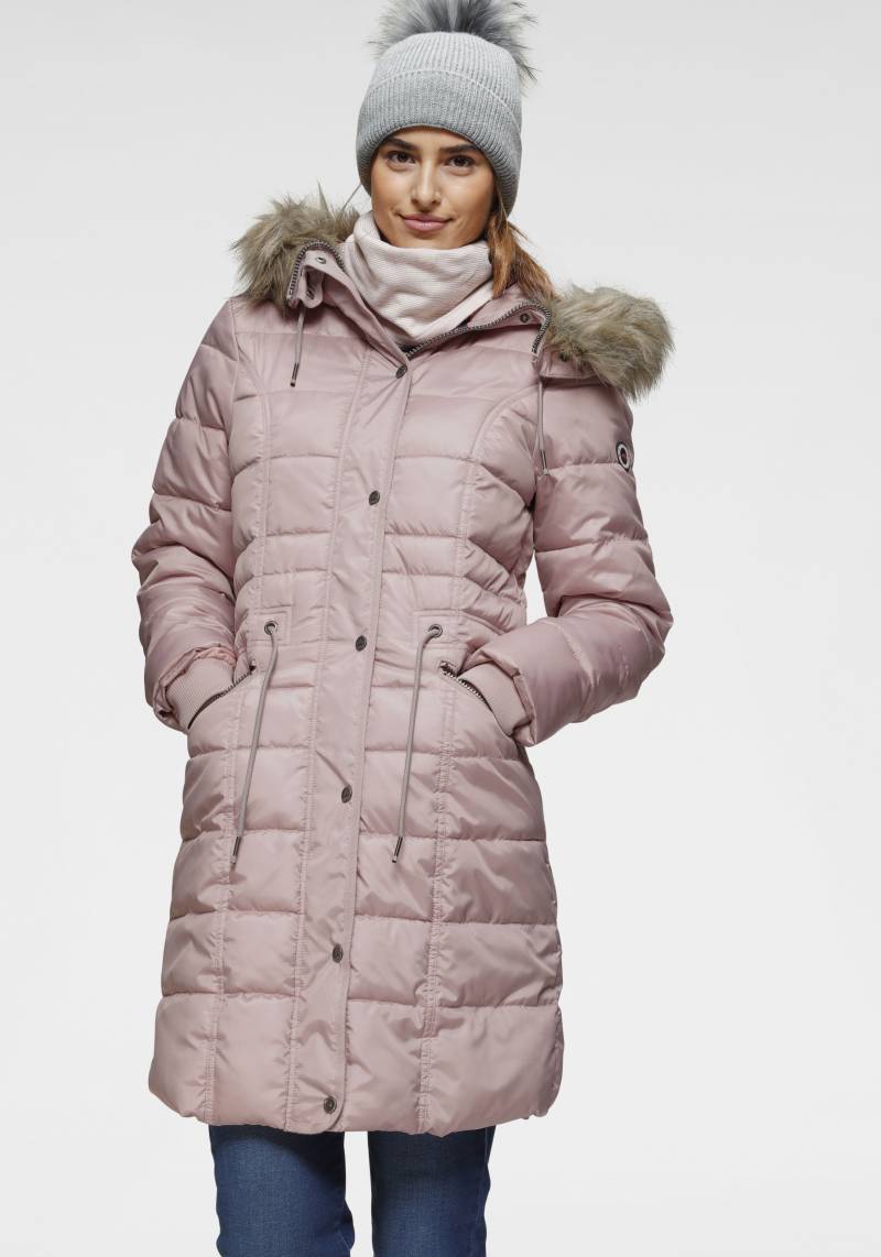 KangaROOS Steppjacke, mit Kapuze, figurbetonter Schnitt, mit Reissverschlusstaschen von Kangaroos