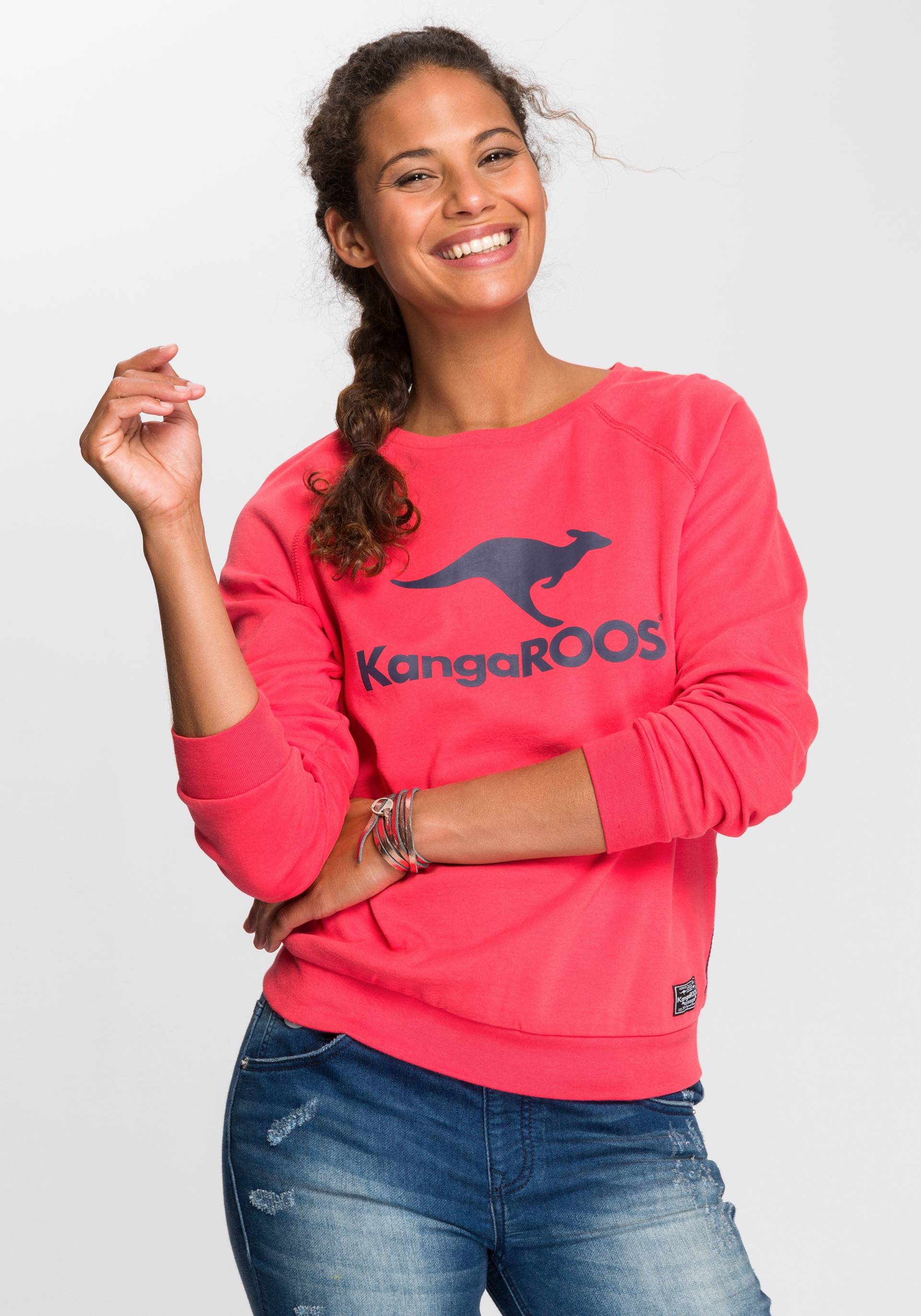 KangaROOS Sweater, mit grossem Label-Print vorne von Kangaroos