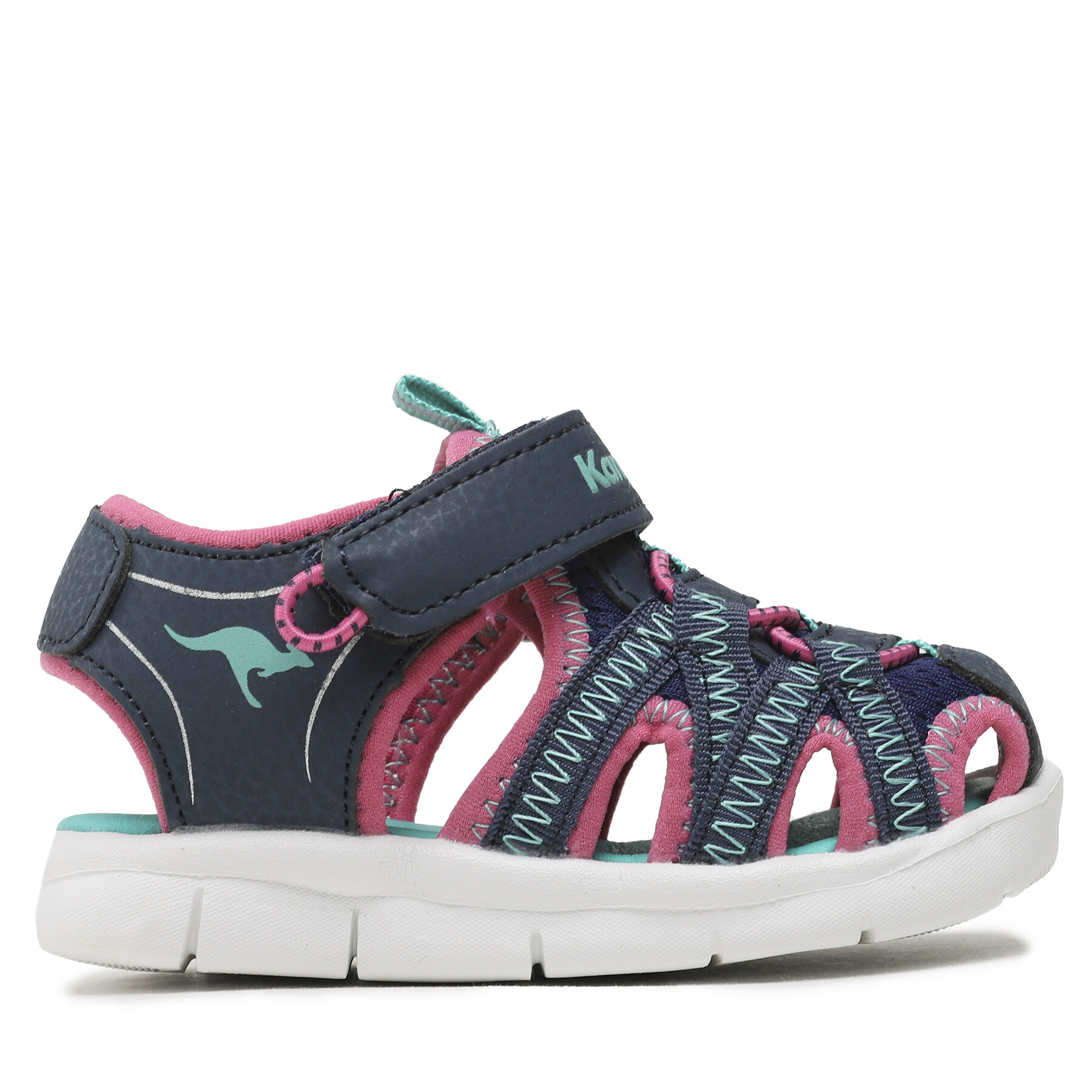 Sandalen KangaRoos K-Lil Ev 00015 000 4204 Dk Navy/Daisy Pink von Kangaroos