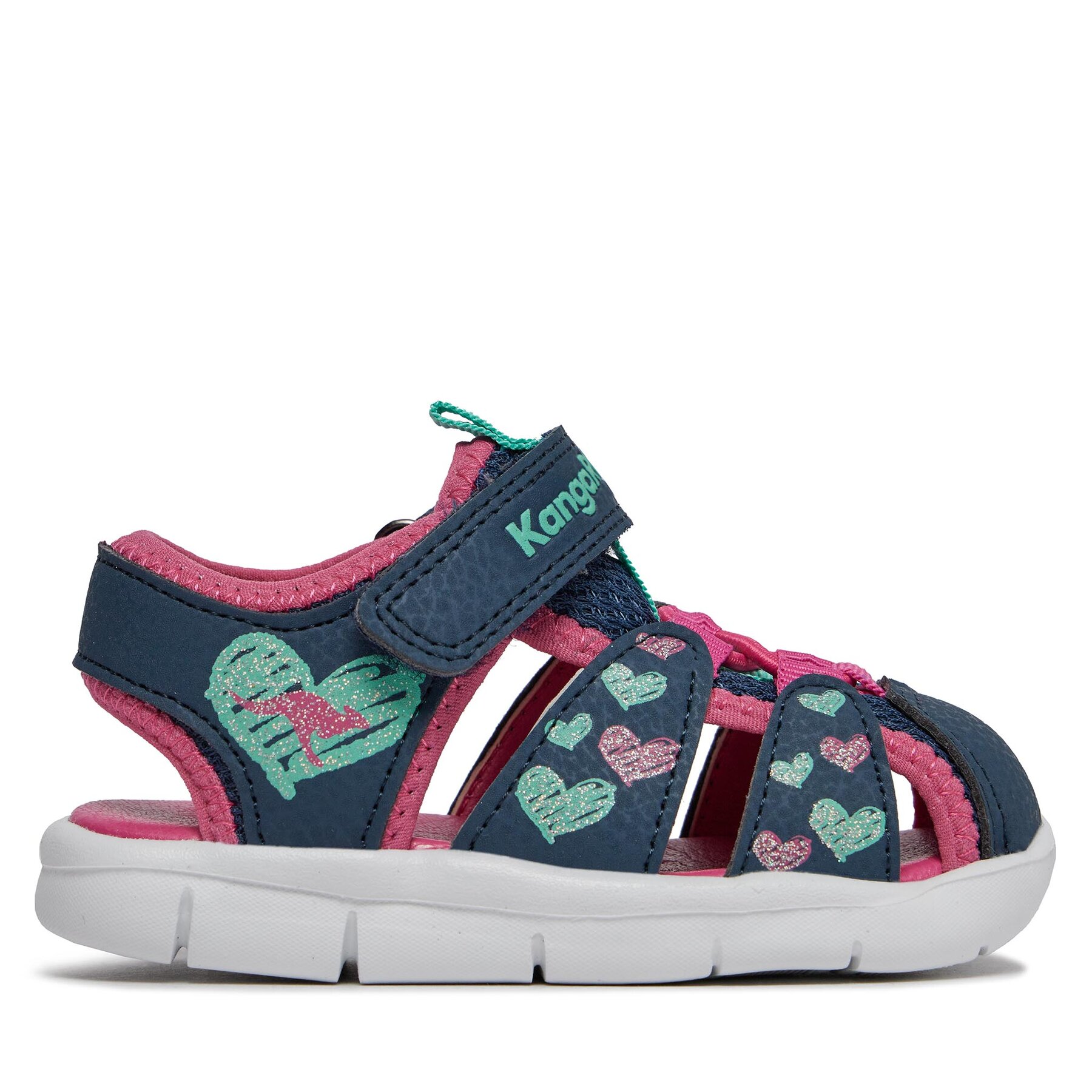 Sandalen KangaRoos K-Tiffy 02105 000 4204 Dk Navy/Daisy Pink von Kangaroos