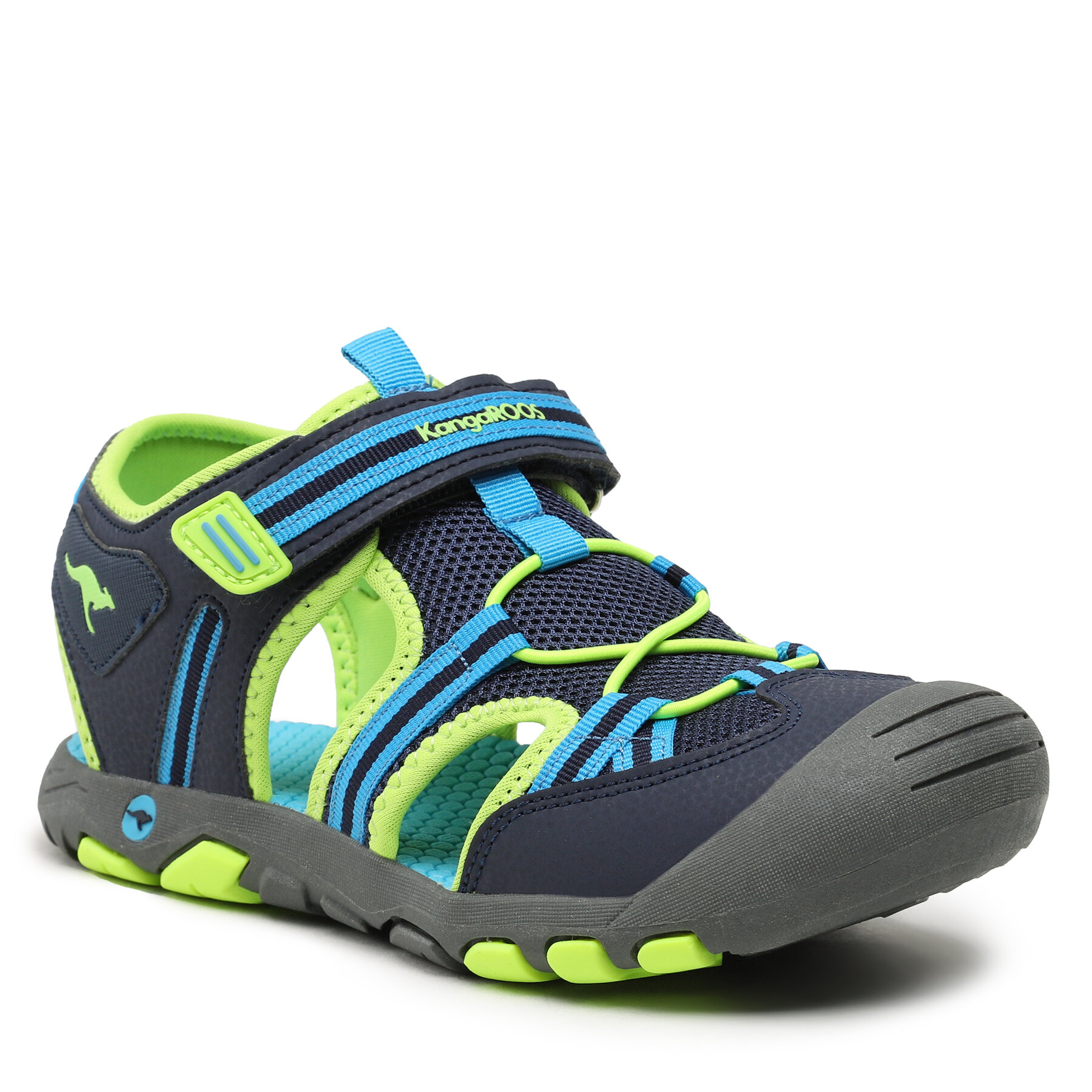 Sandalen KangaRoos K-Trek Trail 18868 000 4054 Dk Navy/Lime von Kangaroos