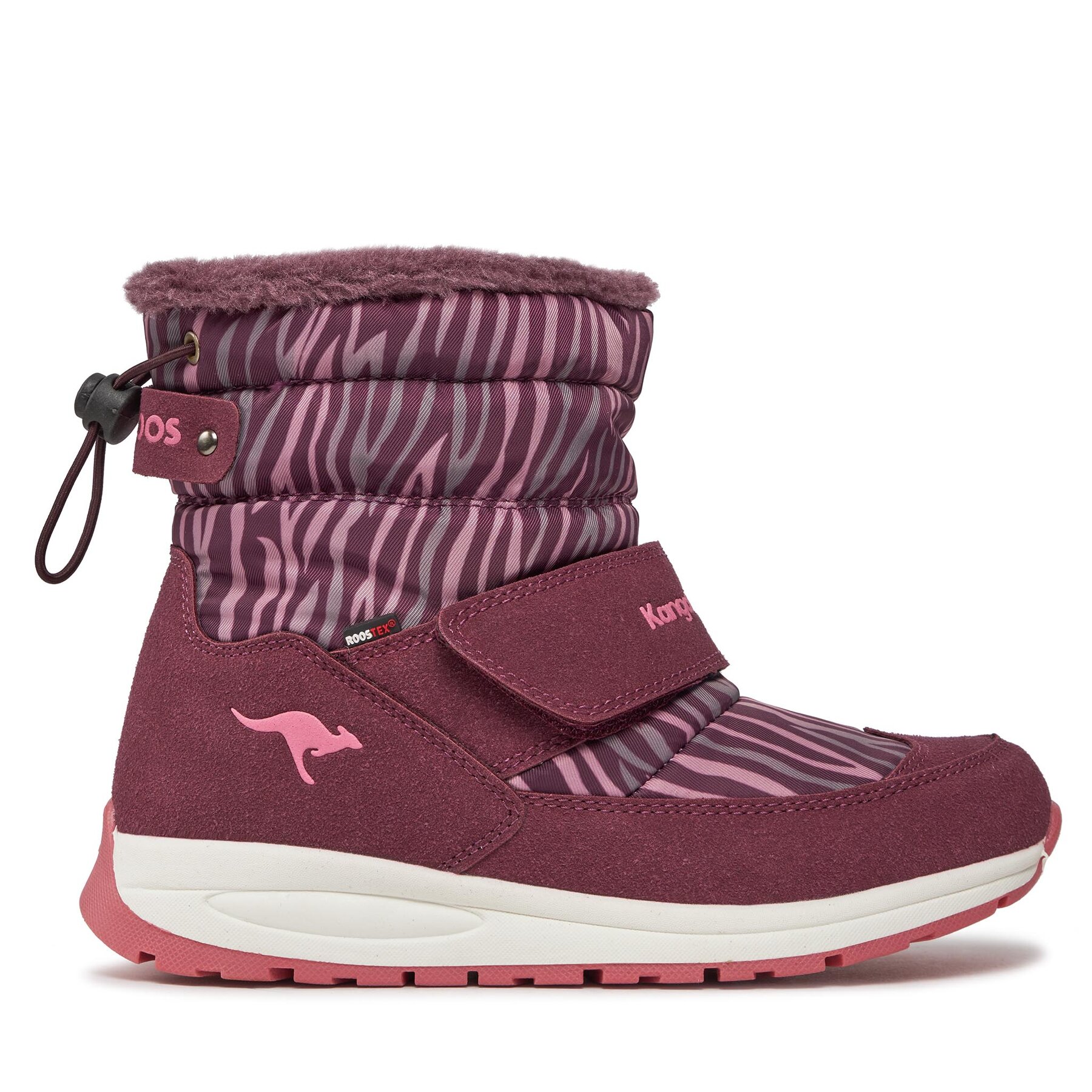 Schneeschuhe KangaRoos K-Pe Marty Rtx 18935 000 6347 Dk Berry/Zebra von Kangaroos