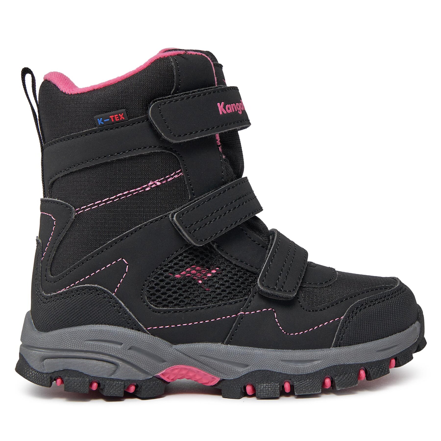 Schneeschuhe KangaRoos K-Robi Ktx 18965 000 5025 Black/Daisy Pink von Kangaroos