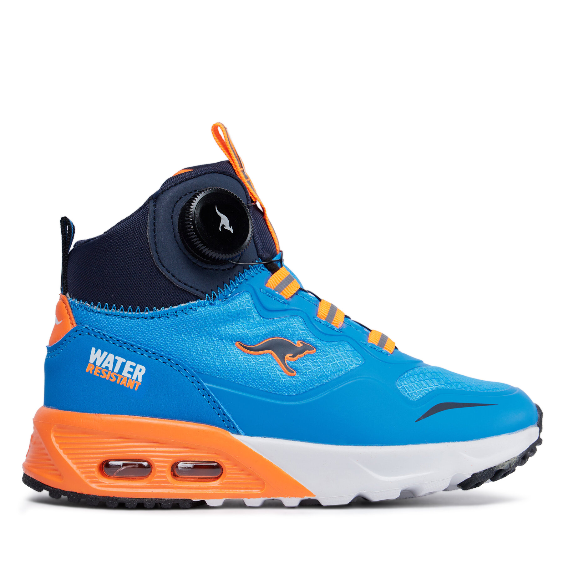 Schnürschuhe KangaRoos KX-Raptor Hi FX 18903-000-4321 Brilliant Blue/Neon Orange von Kangaroos