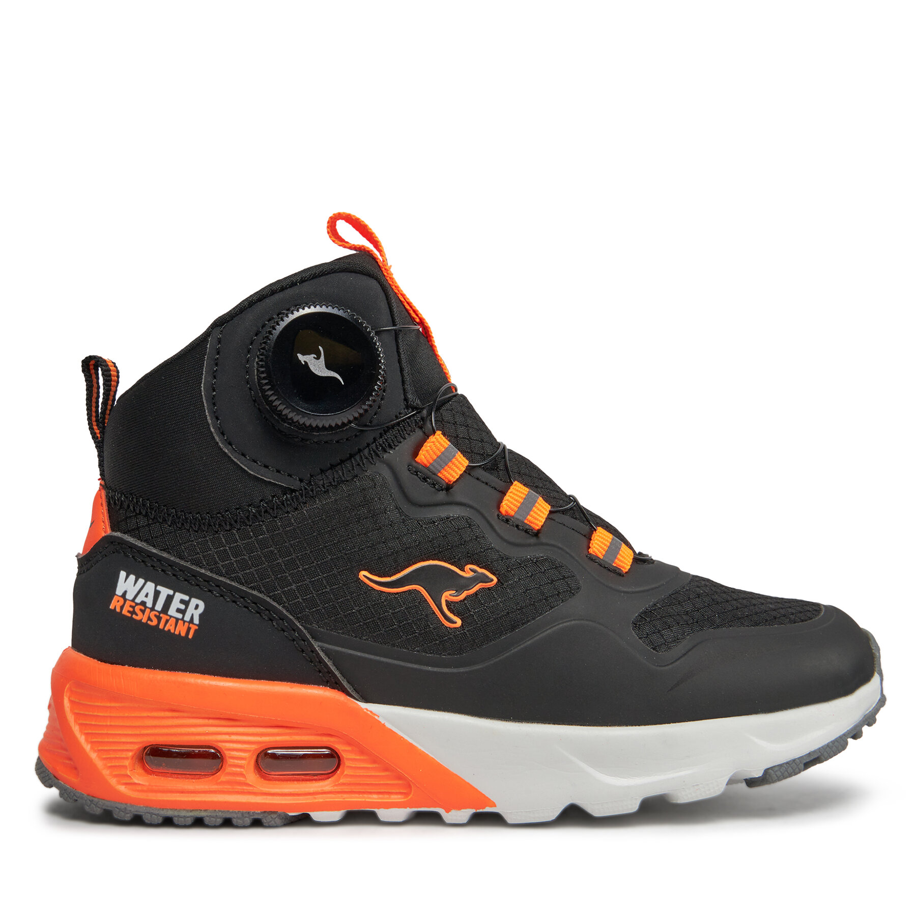 Schnürschuhe KangaRoos KX-Raptor Hi FX 18903-000-5075 Jet Black/Neon Orange von Kangaroos