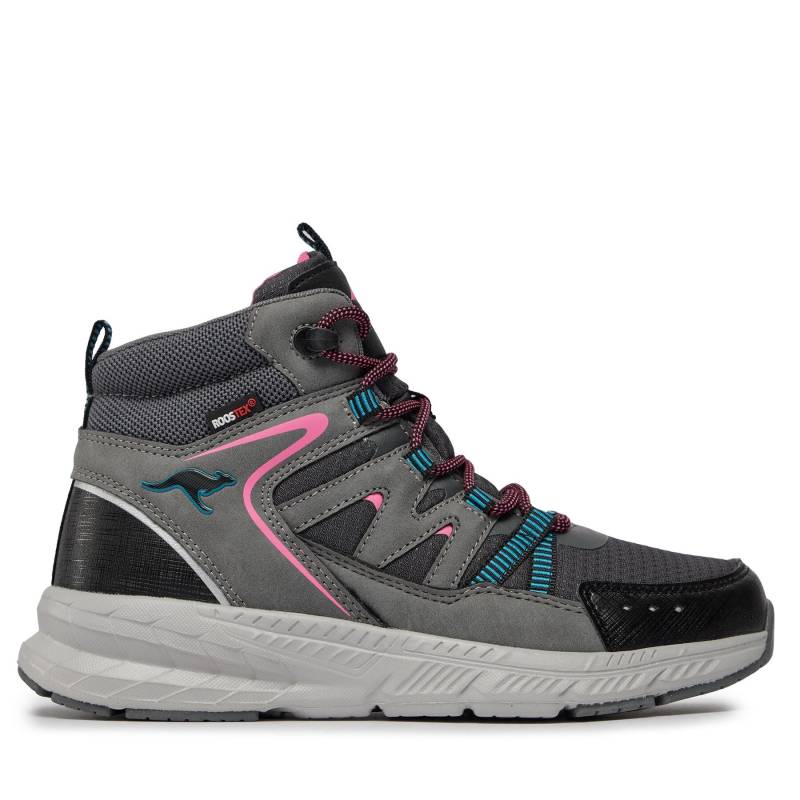 Schnürstiefeletten KangaRoos K-UO Nod Mid RTX 81142-000-2235 Charcole Grey/Neon Pink von Kangaroos