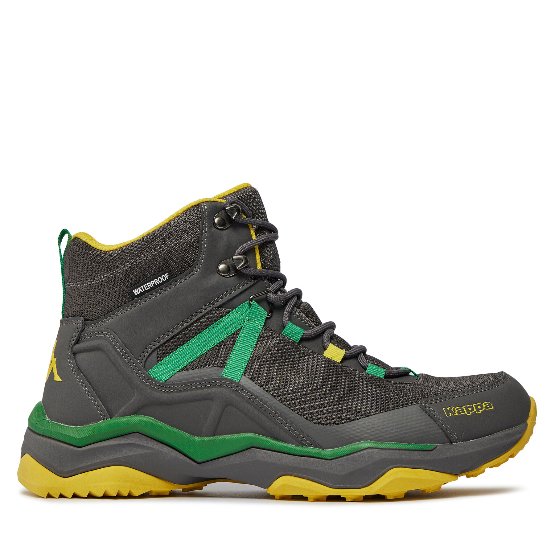 Trekkingschuhe Kappa Kombat Thunder Md Wp 341F7LW Grey Charcoal / Green Pine A01 von Kappa