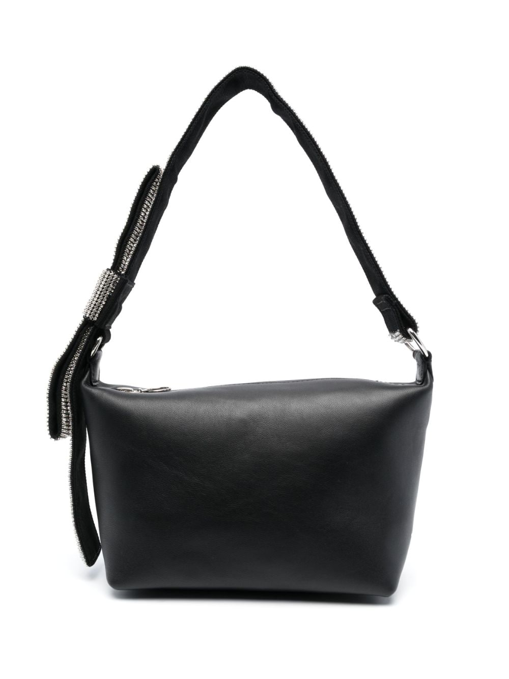 Kara Crystal Bow leather shoulder bag - Black von Kara