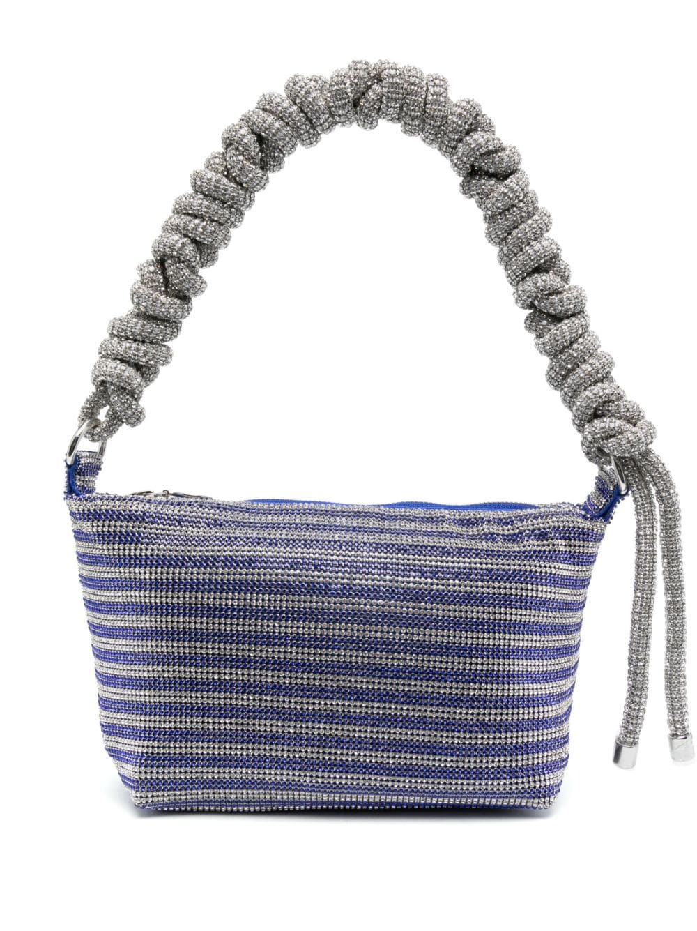 Kara Crystal Mesh Phone Cord shoulder bag - Blue von Kara