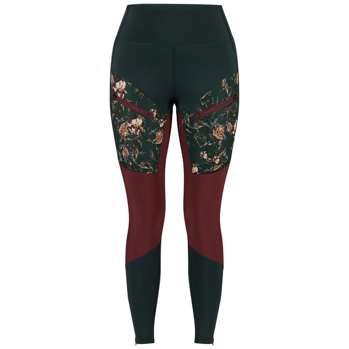 Kari Traa Ane Hiking Tights Print Tights dunkelgrün von Kari Traa