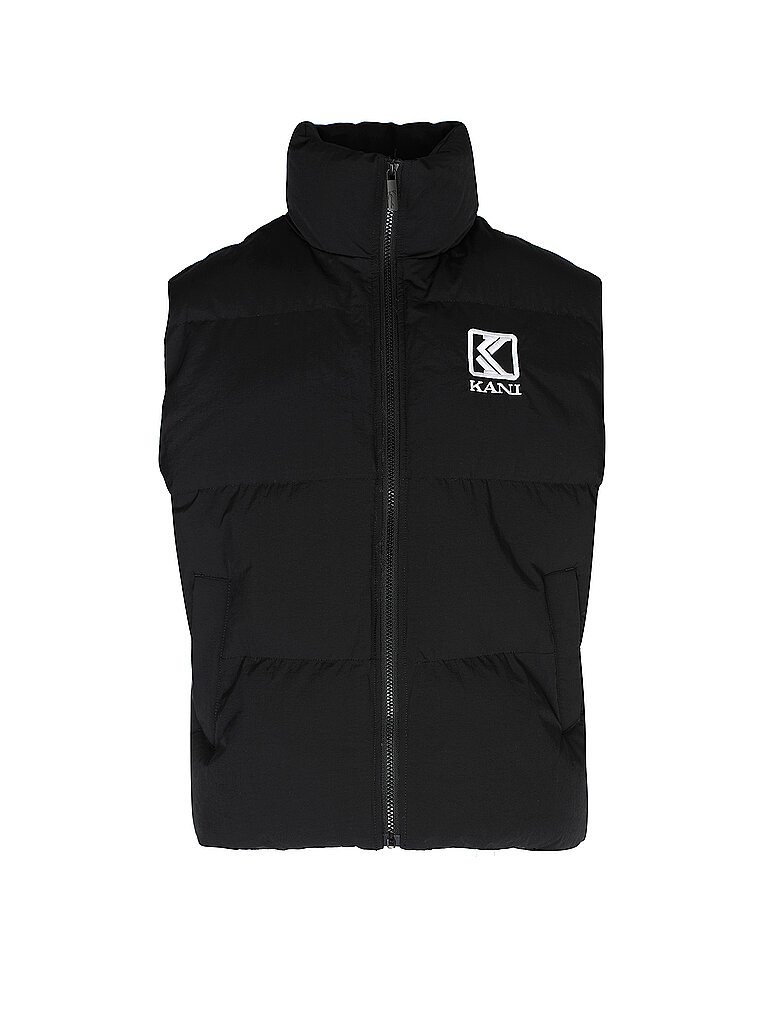 KARL KANI Steppgilet schwarz | XS von Karl Kani