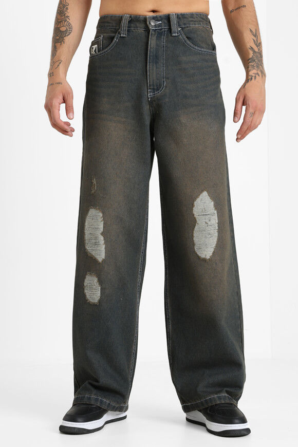 Karl Kani Baggy Fit Jeans | Dark Blue + Brown | Herren | 32 Karl Kani Baggy Fit Jeans | Dark Blue + Brown | Herren | 32 von Karl Kani