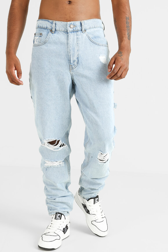 Karl Kani Retro Tapered Workwear Jeans | Hellblau | Herren  | L von Karl Kani