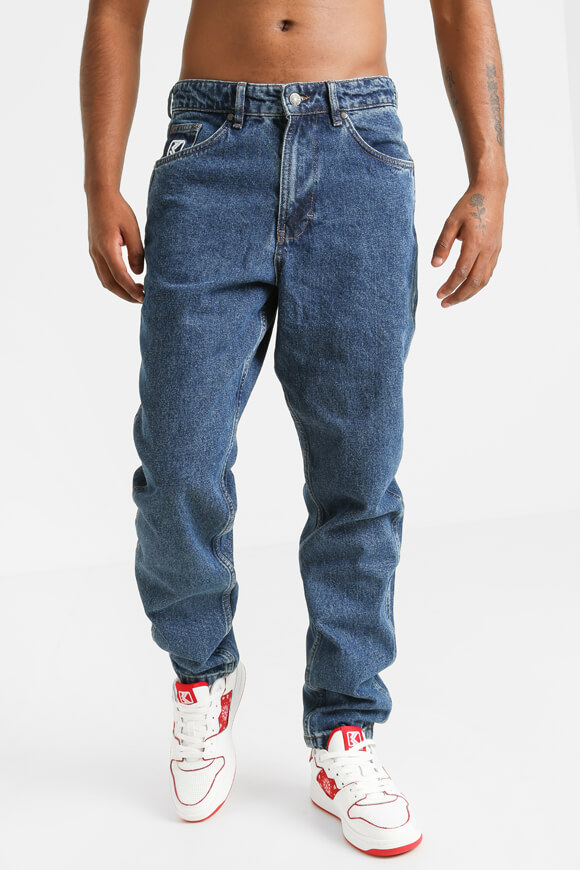 Karl Kani Small Signature Tapered Jeans | Dark Indigo | Herren  | S von Karl Kani