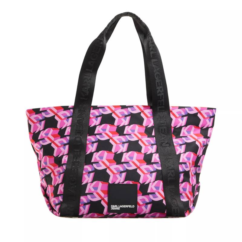 Karl Lagerfeld Jeans Schultertasche - Urban Nylon Tote - Gr. unisize - in Rosa - für Damen von Karl Lagerfeld Jeans