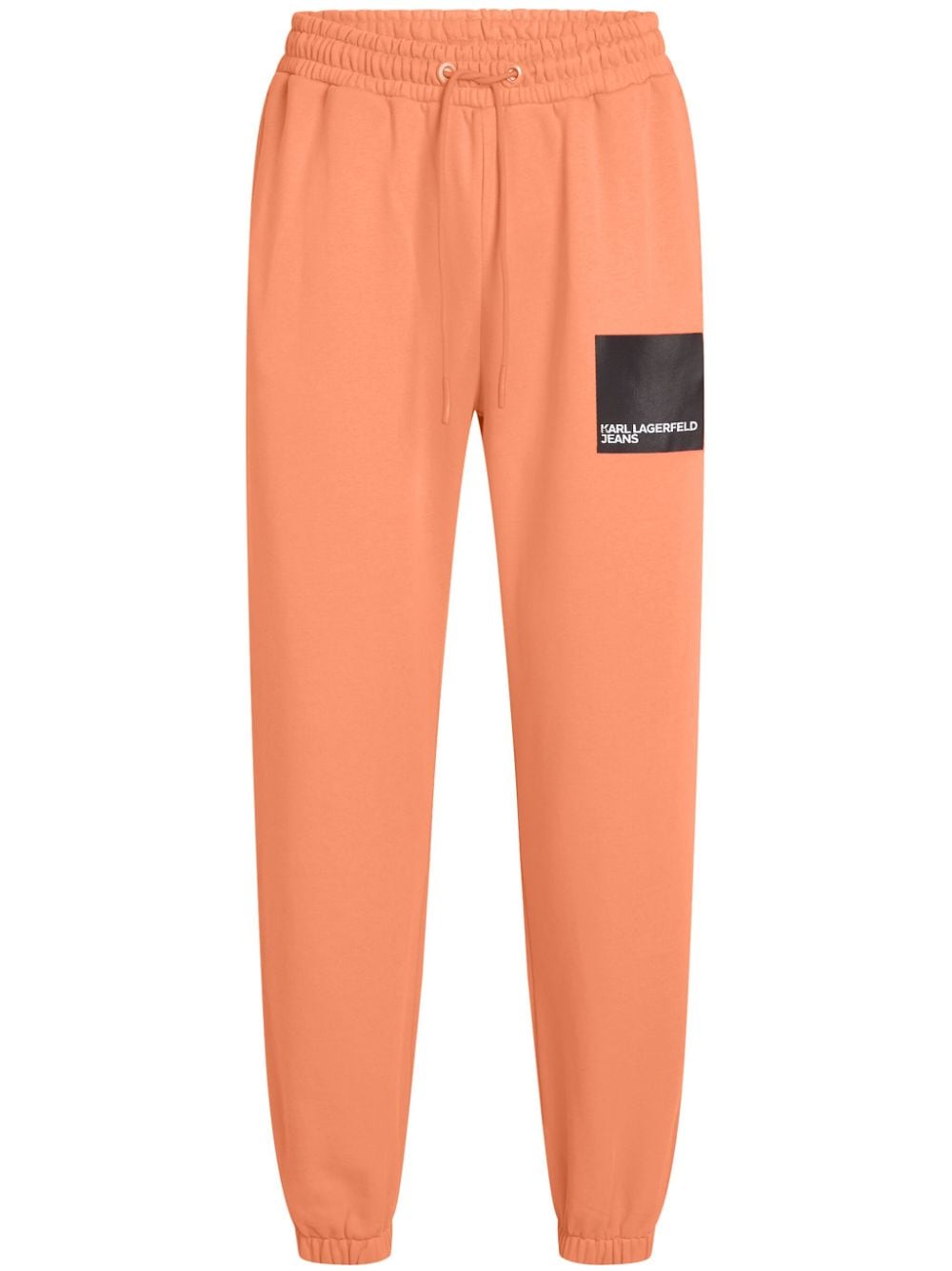 Karl Lagerfeld Jeans logo-print organic cotton track pants - Orange von Karl Lagerfeld Jeans
