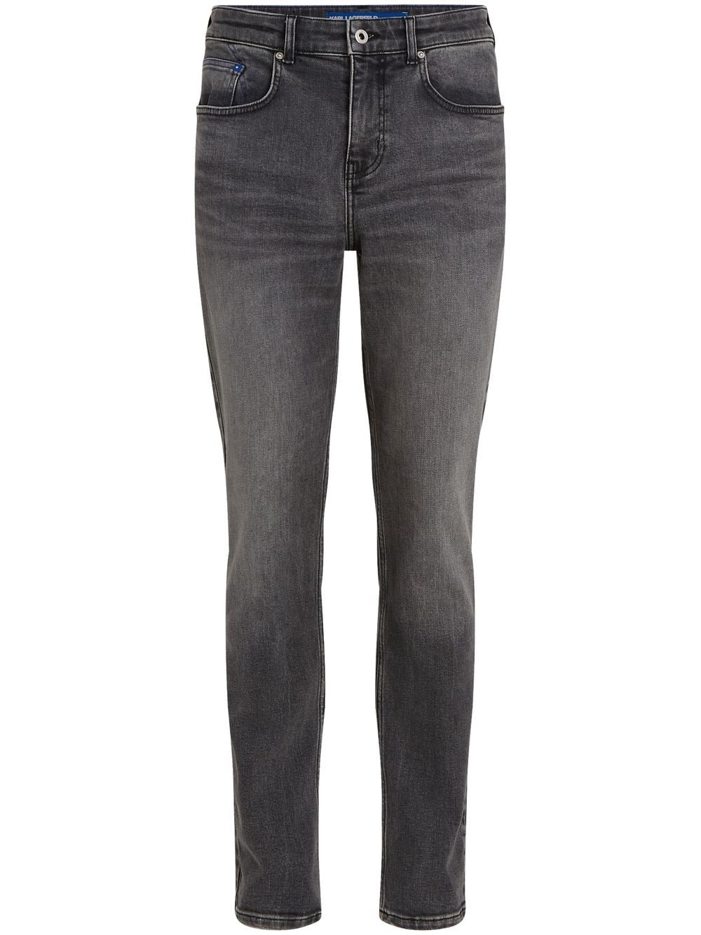 Karl Lagerfeld Jeans mid-rise slim-cut jeans - Black von Karl Lagerfeld Jeans