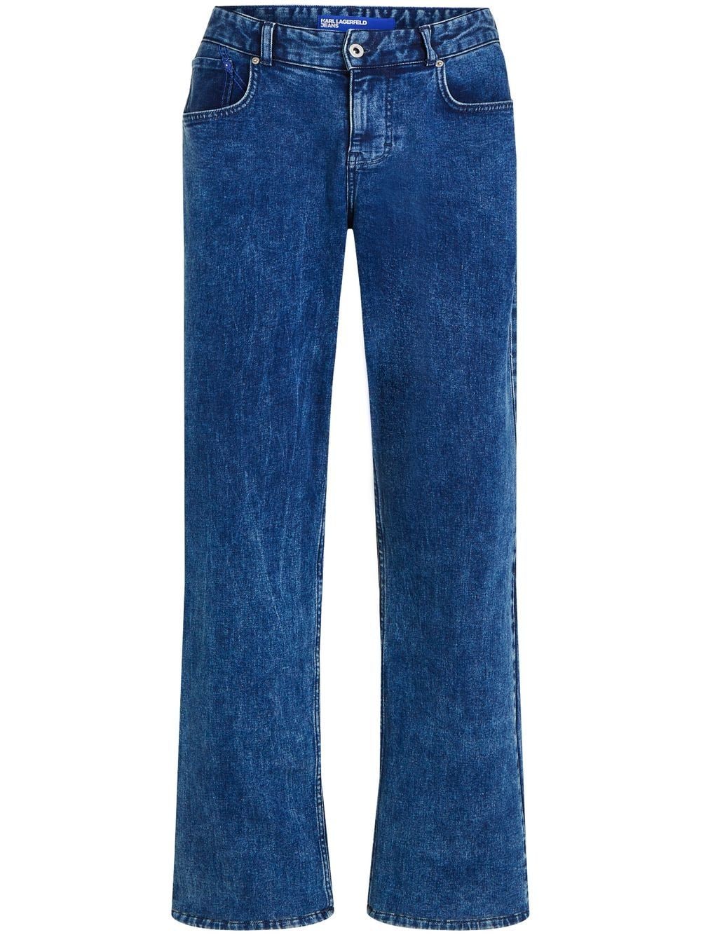 Karl Lagerfeld Jeans mid-rise straight jeans - Blue von Karl Lagerfeld Jeans