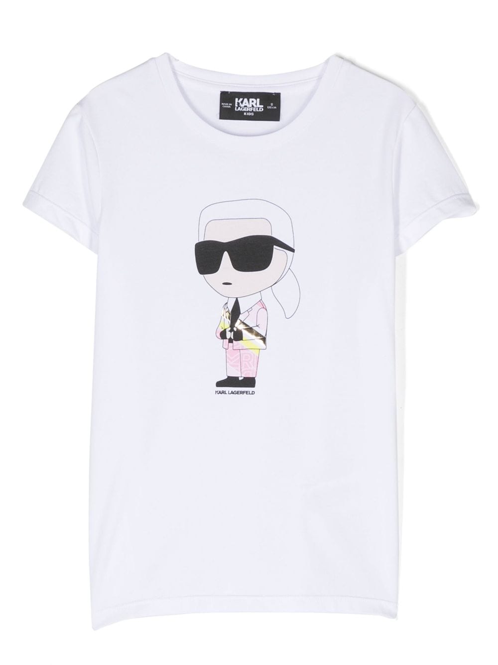 Karl Lagerfeld Kids Ikonik Karl-print T-shirt - White von Karl Lagerfeld Kids