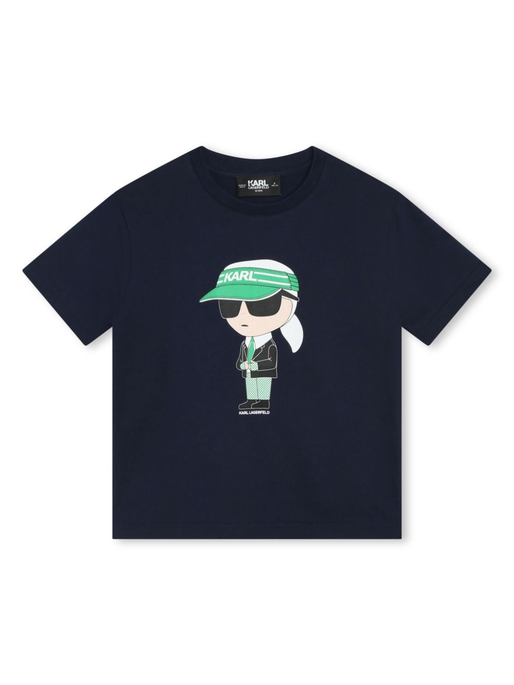 Karl Lagerfeld Kids Ikonik organic cotton T-shirt - Blue von Karl Lagerfeld Kids