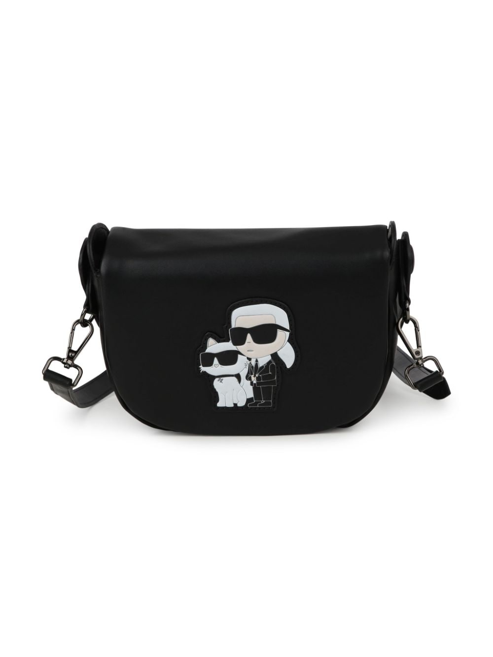 Karl Lagerfeld Kids K/IKONIK coated shoulder bag - Black von Karl Lagerfeld Kids