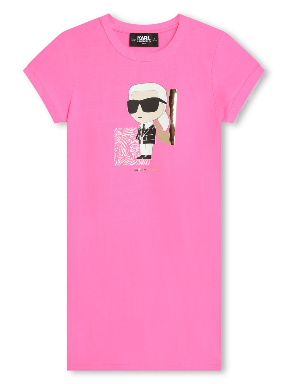 Karl Lagerfeld Kids K-Ikonik jersey minidress - Pink von Karl Lagerfeld Kids
