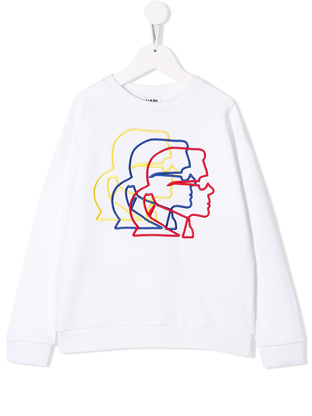 Karl Lagerfeld Kids Kameo Bauhaus Ssweatshirt - White von Karl Lagerfeld Kids