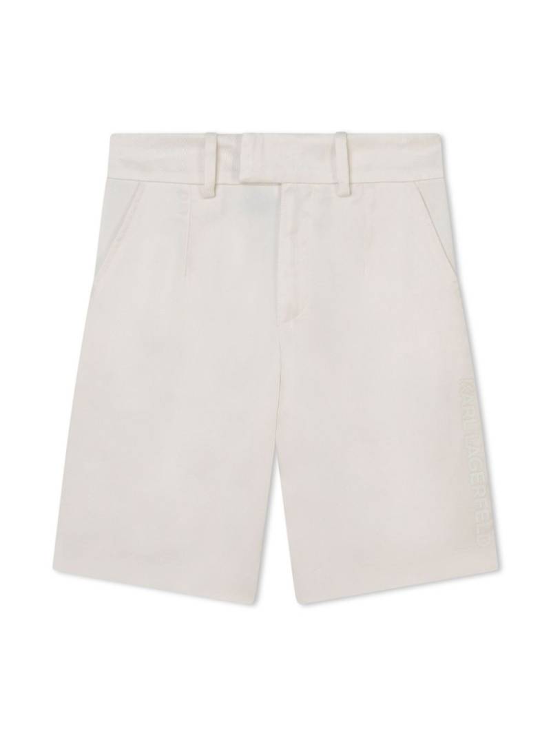 Karl Lagerfeld Kids concealed-fastening bermuda shorts - Neutrals von Karl Lagerfeld Kids