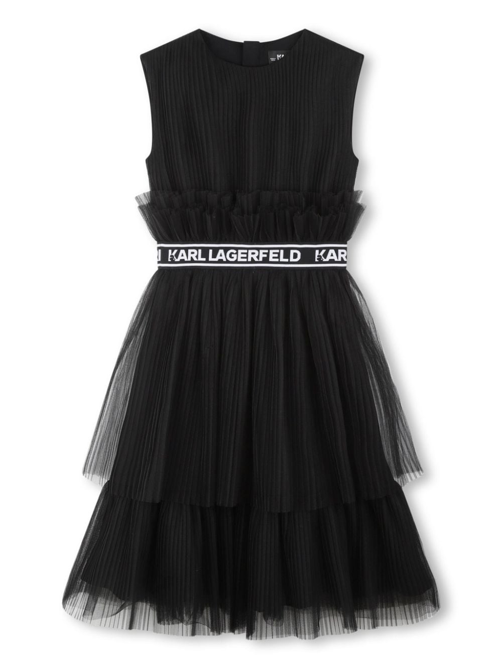 Karl Lagerfeld Kids layered-tulle A-line dress - Black von Karl Lagerfeld Kids