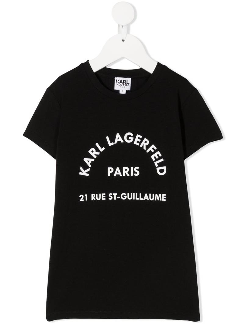 Karl Lagerfeld Kids logo print T-shirt - Black von Karl Lagerfeld Kids