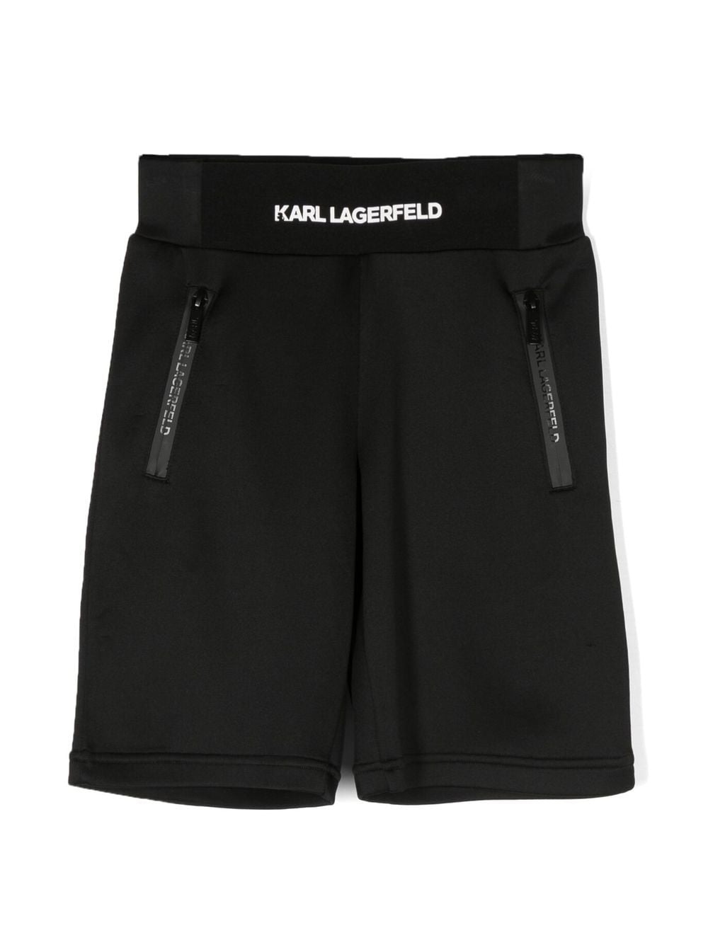 Karl Lagerfeld Kids logo-print bermuda shorts - Black von Karl Lagerfeld Kids