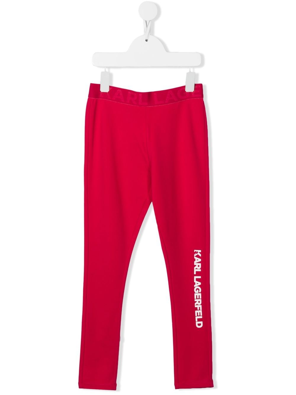 Karl Lagerfeld Kids logo-print branded-waistband leggings - Pink von Karl Lagerfeld Kids