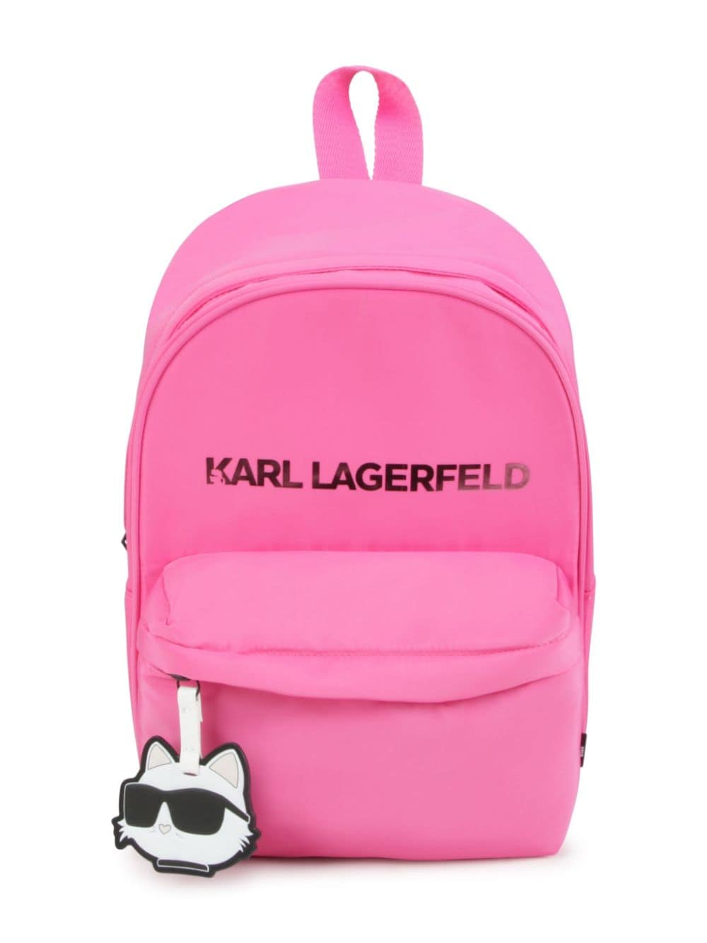 Karl Lagerfeld Kids logo-print canvas backpack - Pink von Karl Lagerfeld Kids