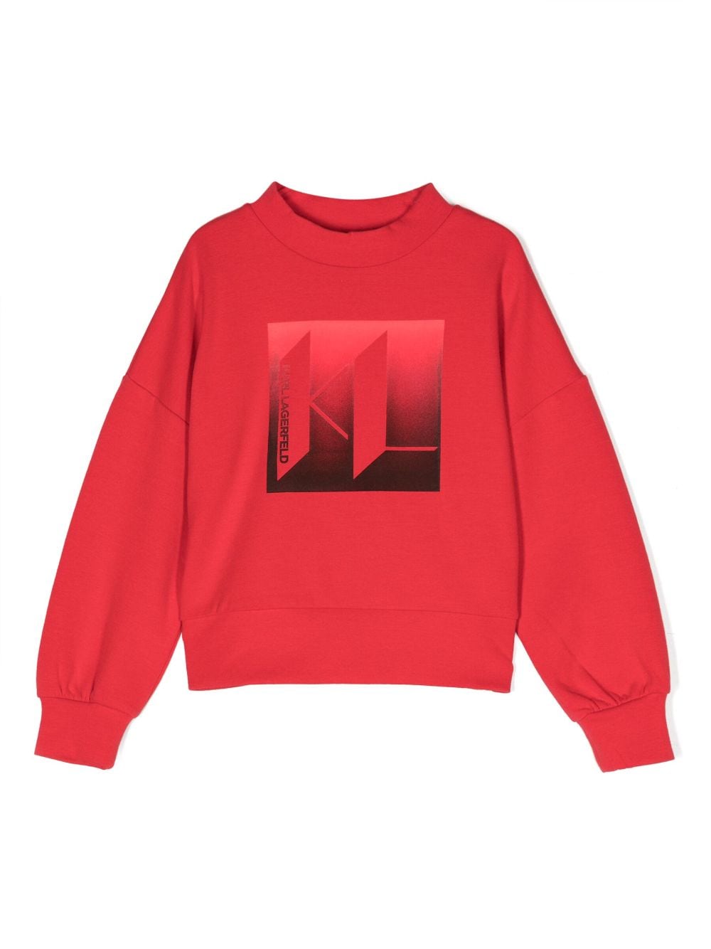 Karl Lagerfeld Kids logo-print cotton-blend sweatshirt - Red von Karl Lagerfeld Kids
