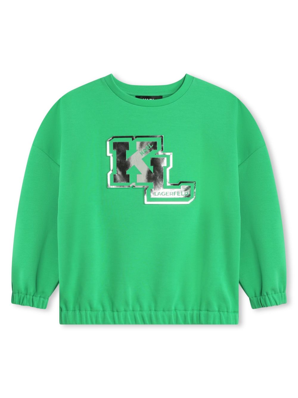 Karl Lagerfeld Kids logo-print cotton sweatshirt - Green von Karl Lagerfeld Kids